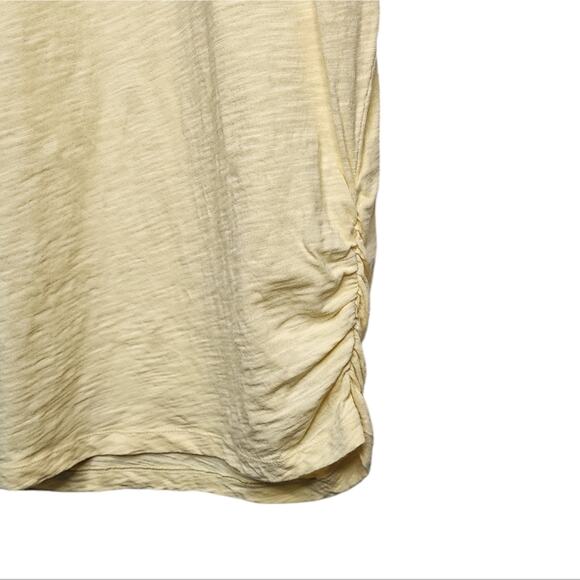 🌻3 for $18 Maurices Yellow Gathered Side T Shirt - Picture 4 of 5